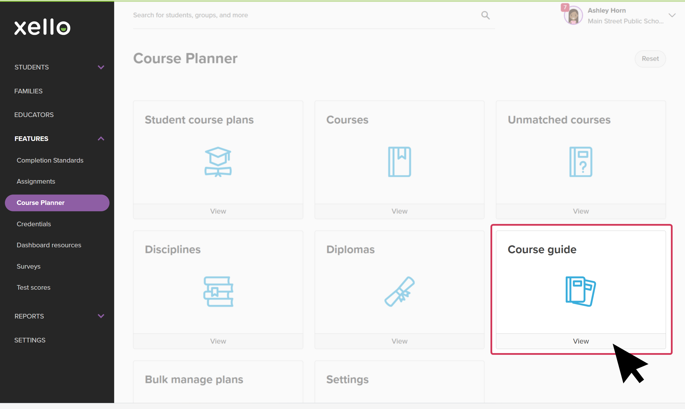 Course Walkthrough View and share the course guide