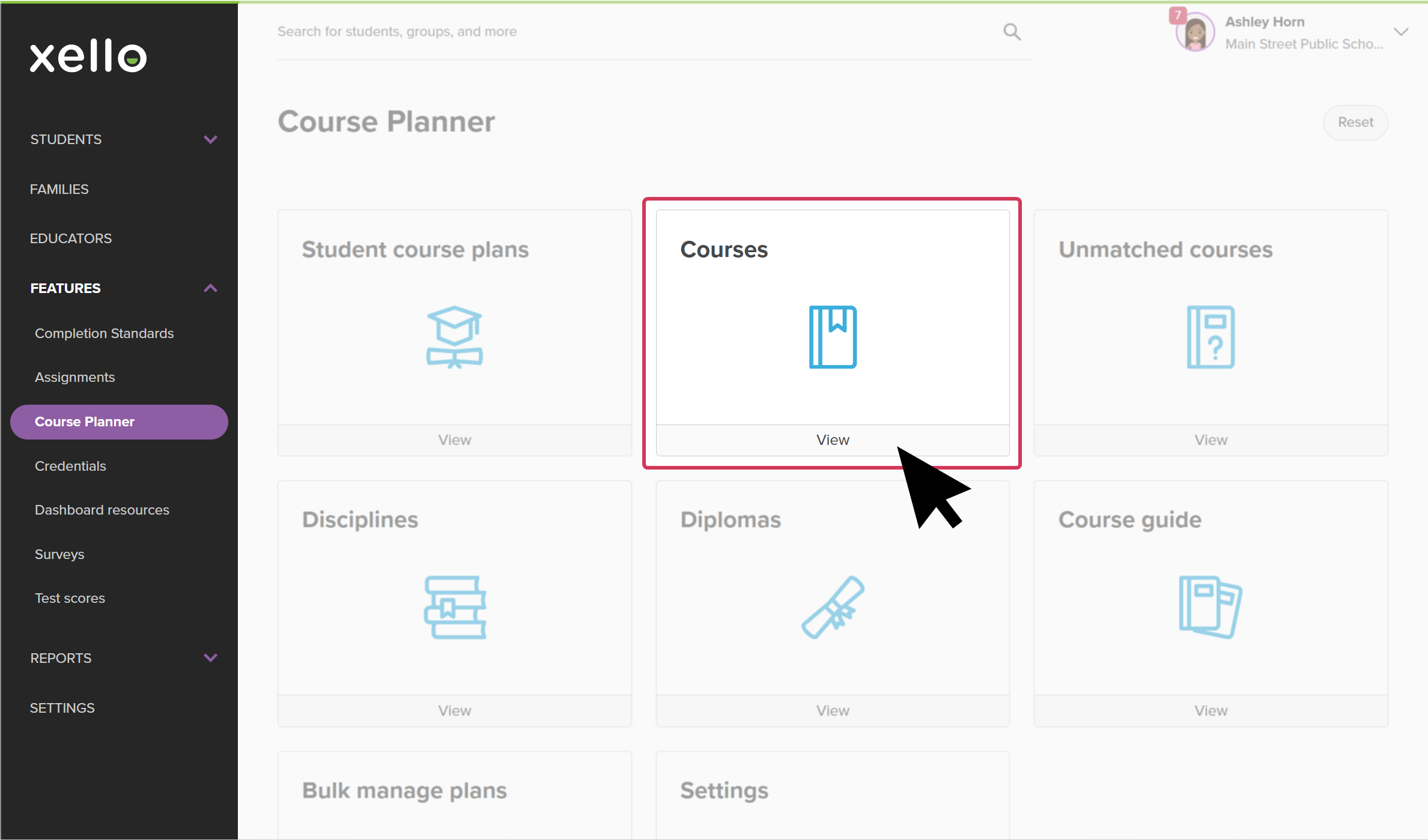 Add and edit courses
