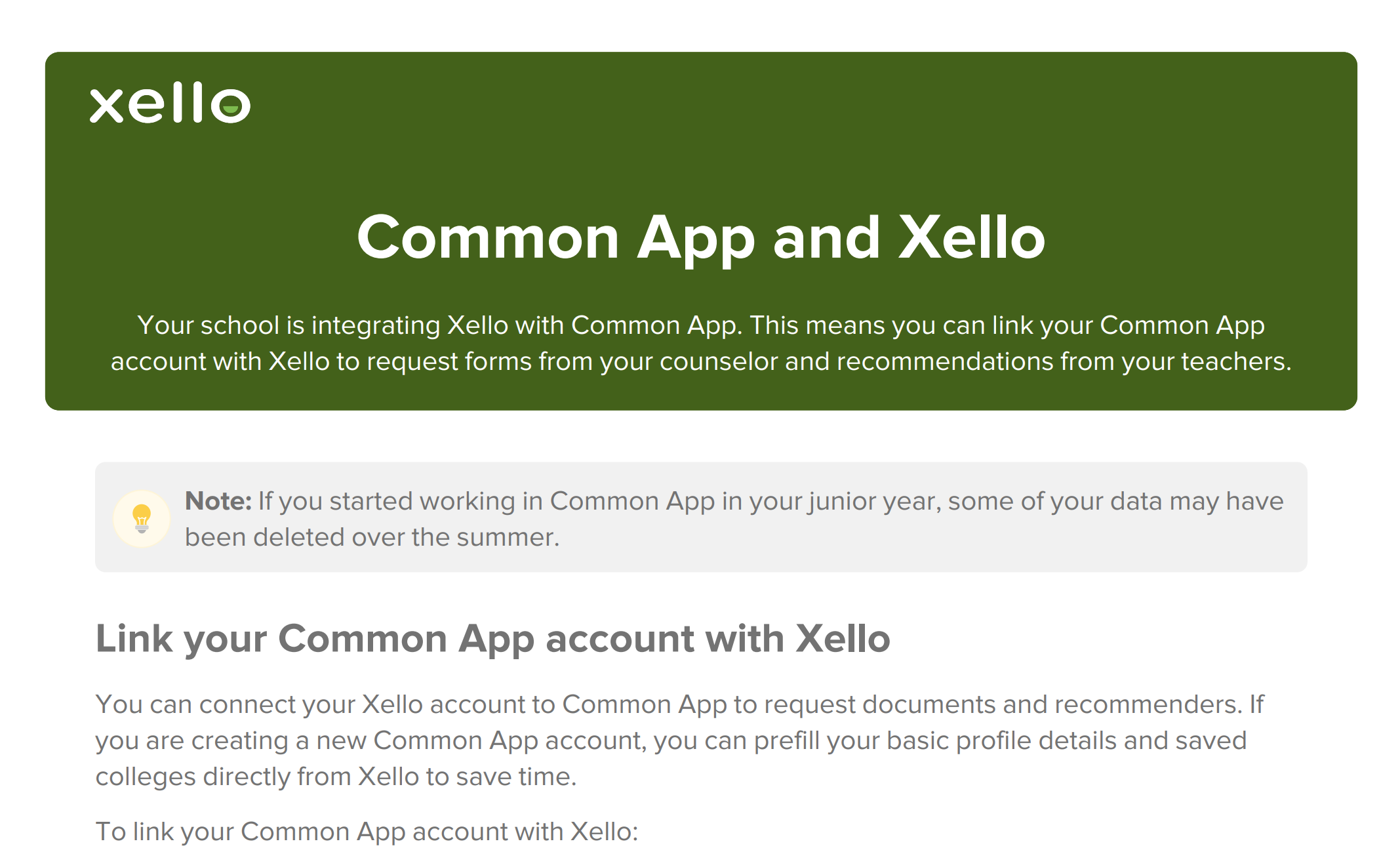 Preview of About Me in Xello guide
