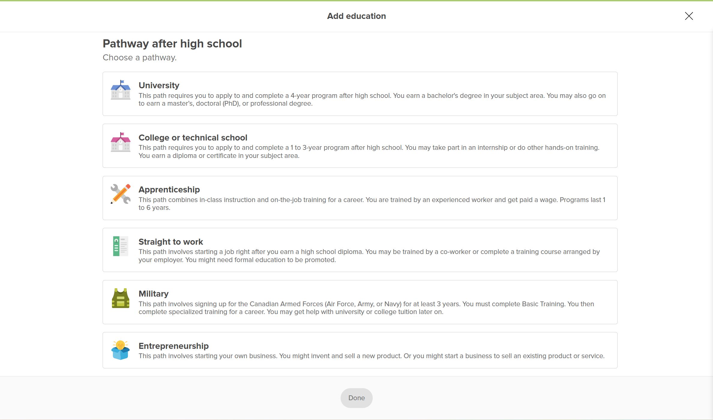 Students and Plans in Xello