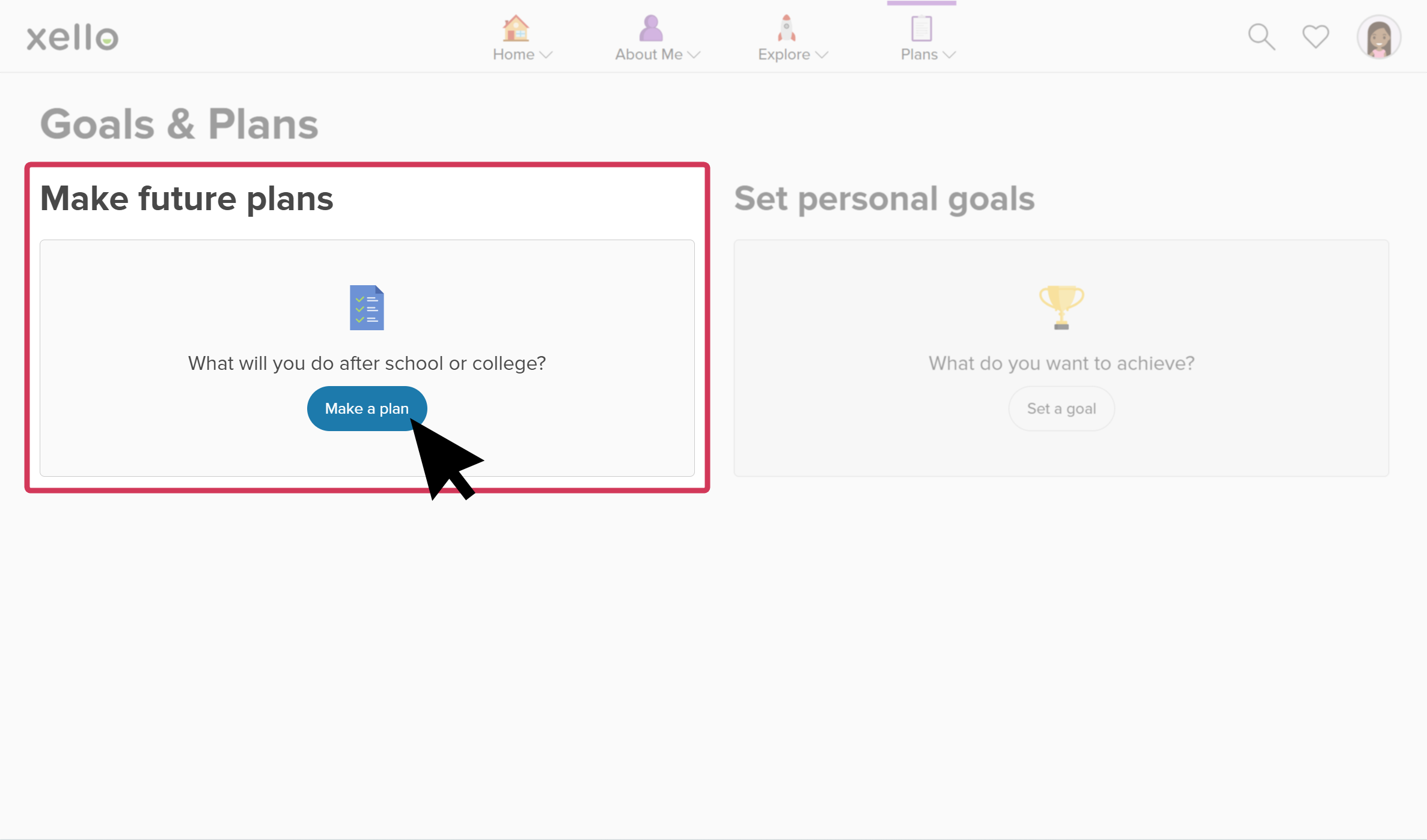 Try It: Create a Plan or Set a Goal