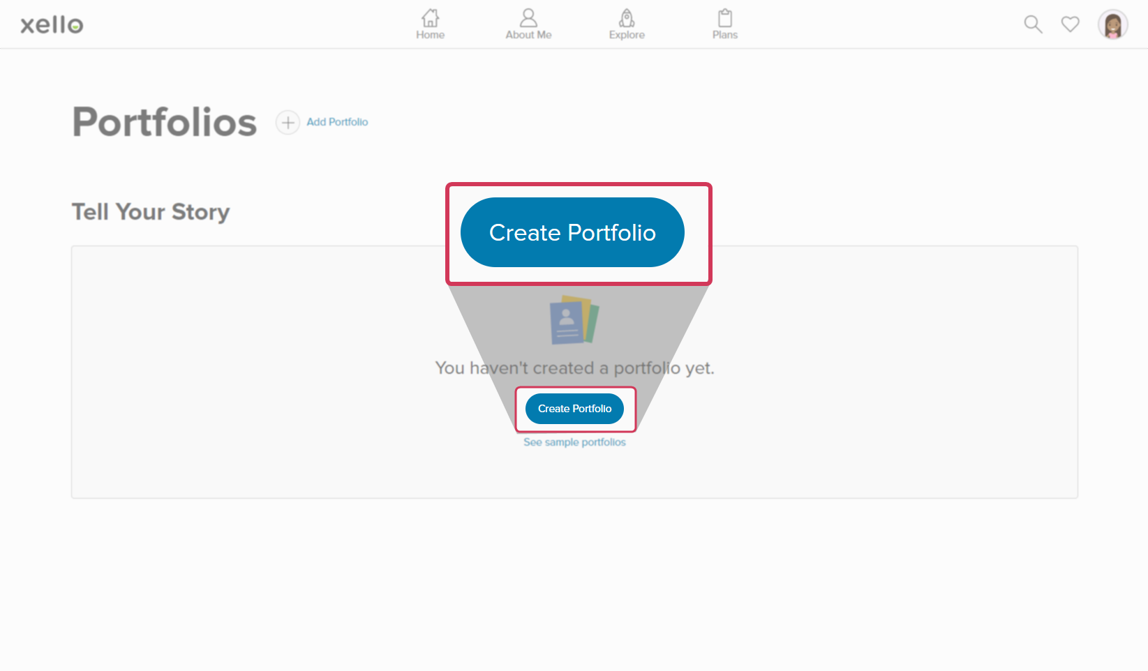 Students and Portfolios in Xello